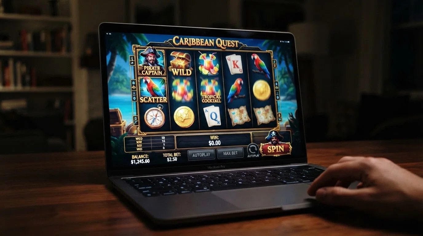 A Betsoft 3D pokies game screen showing the reels mid-spin with animated characters and the paytable visible