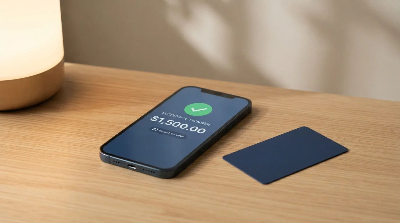 A smartphone screen showing a PayID bank transfer confirmation with an Australian dollar amount and an Osko logo